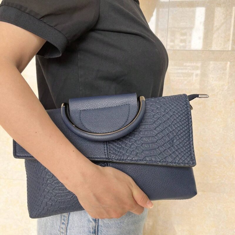 حقيبة جانبية من الجلد الصناعي الفاخرة، حقيبة يد عصرية متعددة الاستخدامات للنساء، حقيبة يد