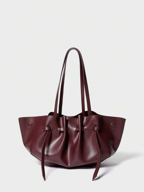 حقيبة كتف نسائية بلون برجاندي